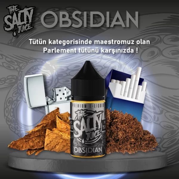 Obsidian sigara tadında salt likit